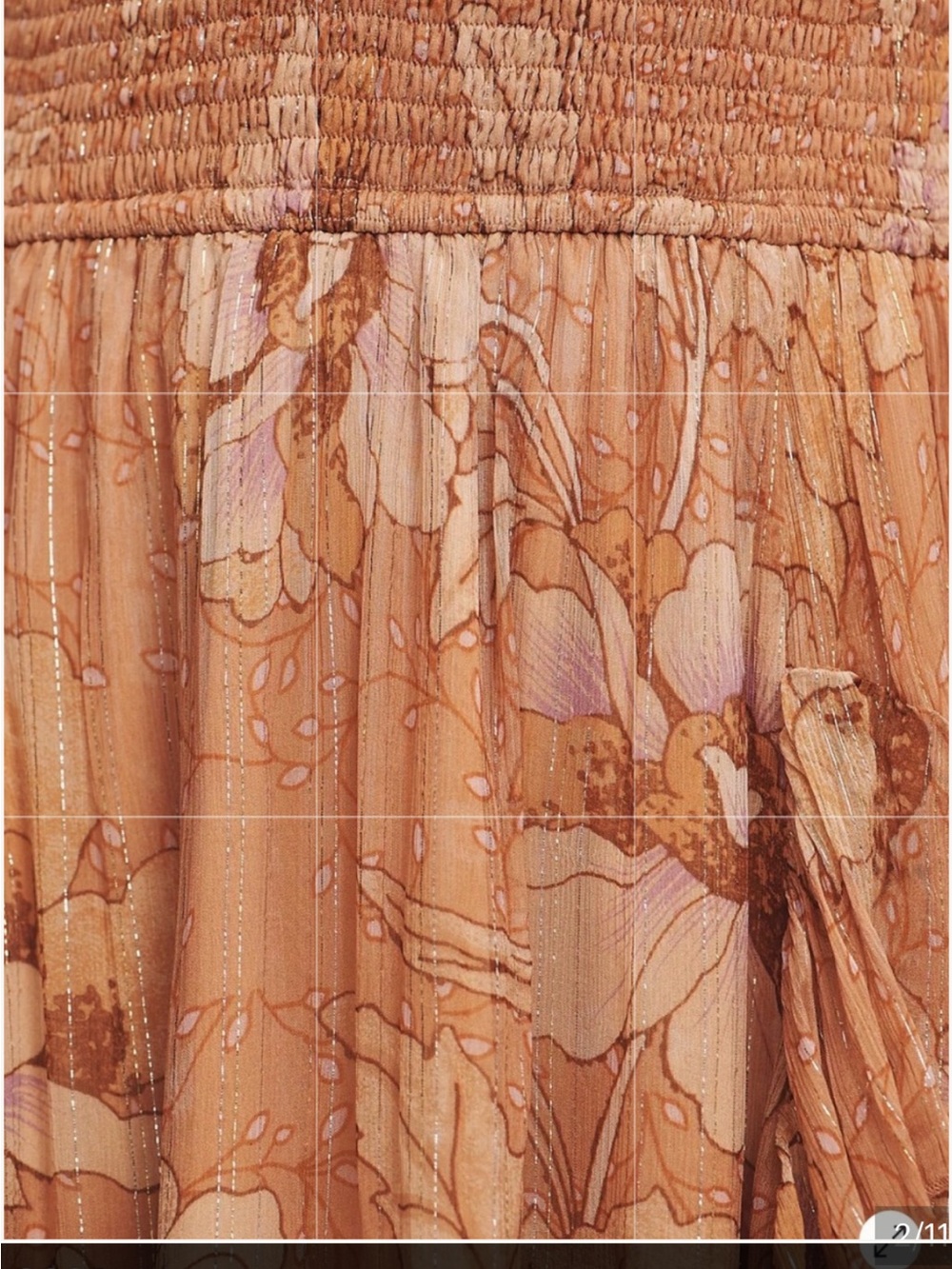 NWT Anthropologie BHLDN Juniper Tiered Backless Metallic Maxi Gown XL - Picture 2 of 15